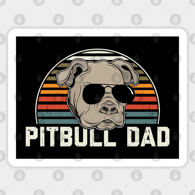 Pitbull Dad | Dog Owner American Pitbull Terrier Magnet by Streetwear KKS